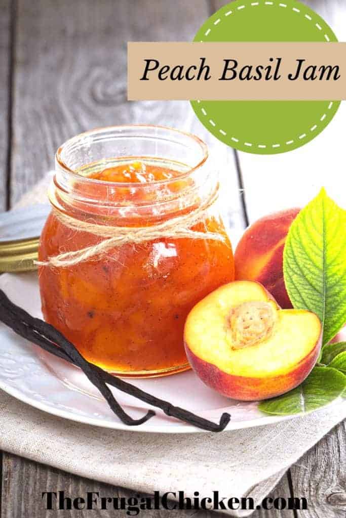 Celebrate summer's unique flavors with this peaches and basil jam. With just 3 ingredients, it will take you an hour to create fresh jam! From FrugalChicken
