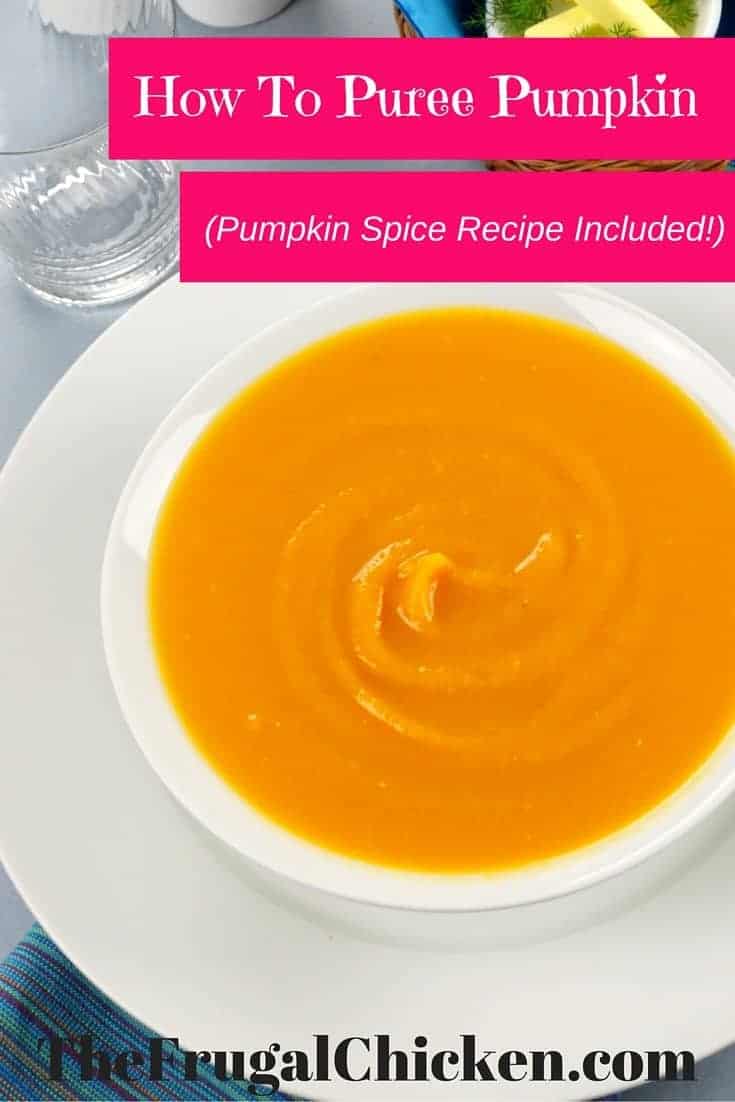 Grab some pumpkin and let's make pumpkin puree! It's a versatile pantry staple, and I've even thrown in a pumpkin spice recipe to get you started. From FrugalChicken