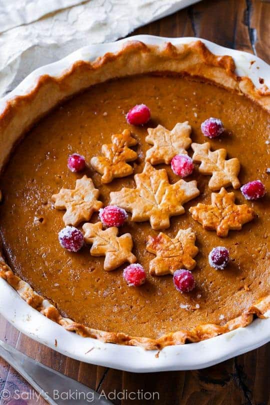 Pumpkin pie recipe holiday
