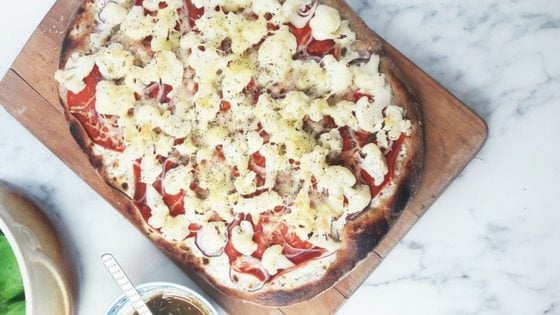 Wholewheat Cauliflower Pizza [Recipe]