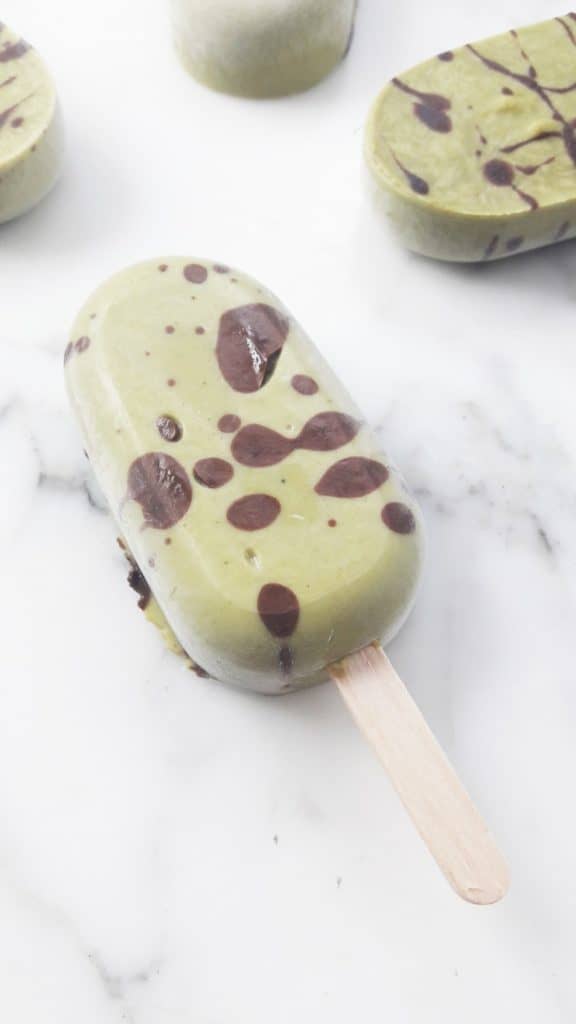 Sugar Free Matcha Chocolate Popsicles 1