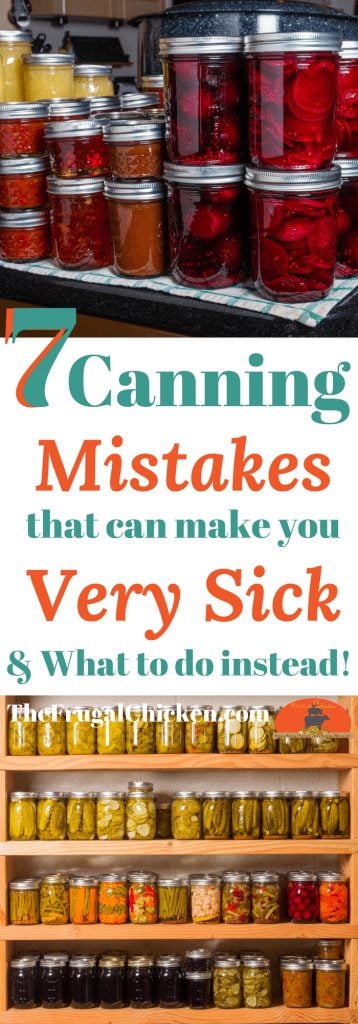 Canning and preserving fruit & vegetables is safe....unless you make one of these common canning mistakes. Here's how to avoid them & stay healthy!