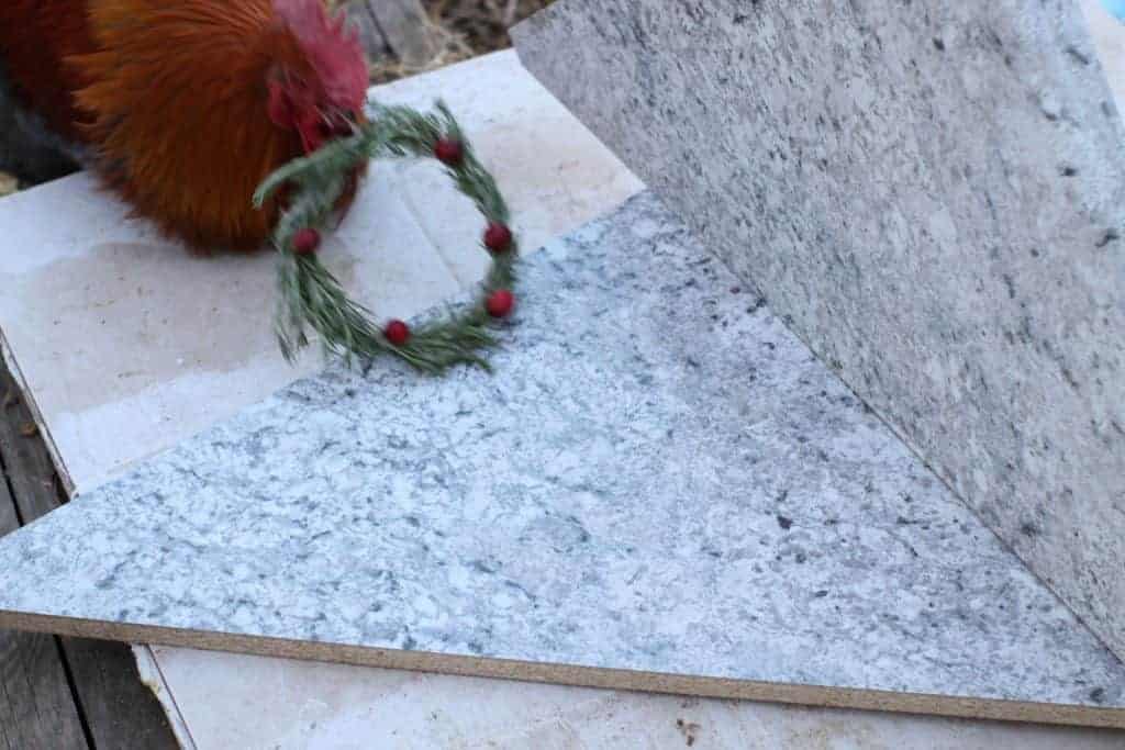 Make an easy DIY holiday wreath with herbs and berries for your backyard chicken coop!