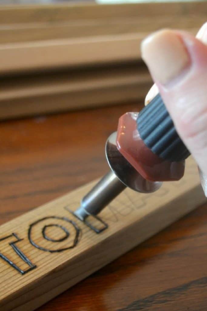 DIY garden markers made from cedar