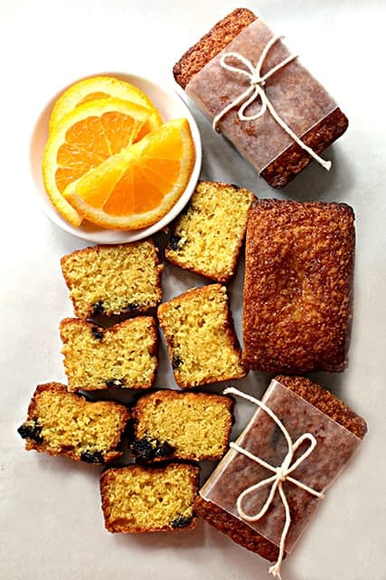 Orange Cherry Olive OIl Cakes 1