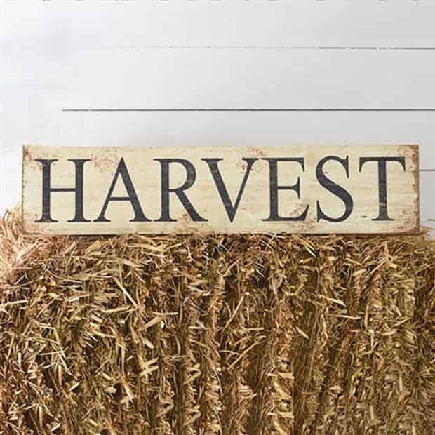 Harvest Wall Sign