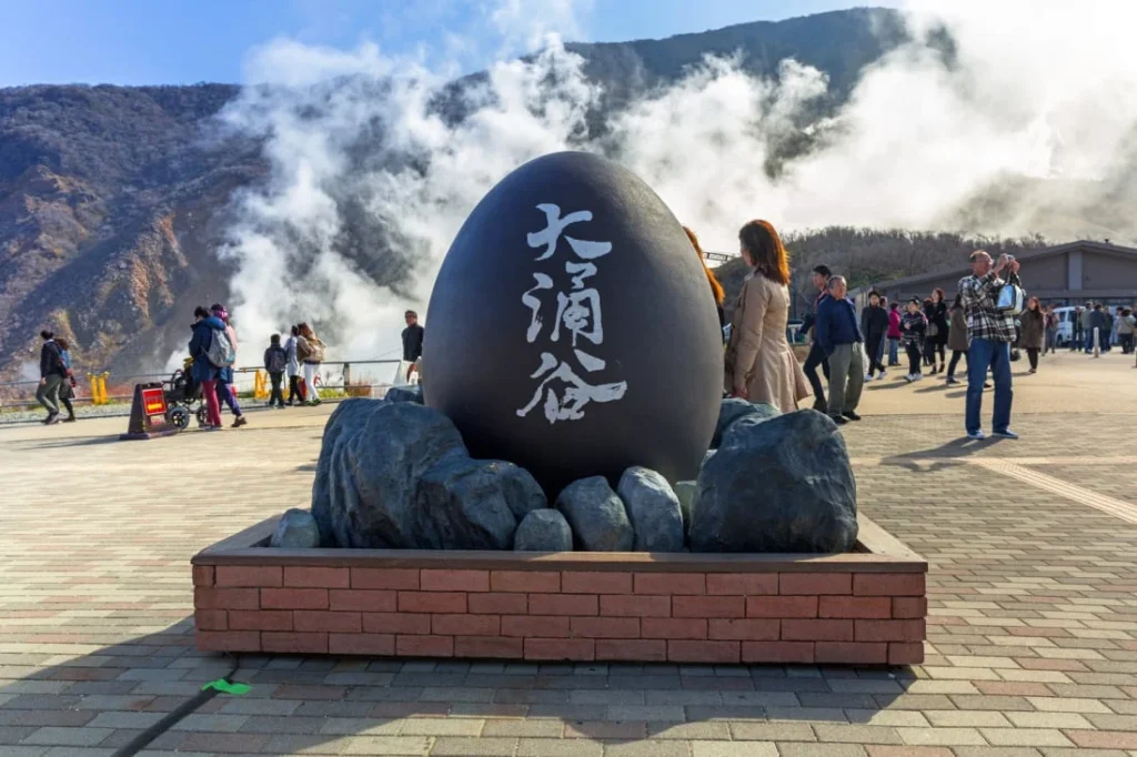 Black Eggs of Hakone’s Hell Valley tourist area